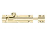 FB62 - Zoo Hardware Fulton & Bray Architectural Barrel Bolt 200mm x 38mm Polished Brass