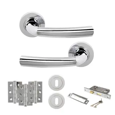 Click Here To Enlarge This Photo Of Atlantic - S21RPC STATUS Nevada Door Handle Pack - Polished Chrome