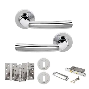 Click Here To Enlarge This Photo Of Atlantic - S21RPC STATUS Nevada Door Handle Pack - Polished Chrome