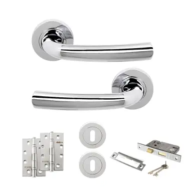 Click Here To Enlarge This Photo Of Atlantic - S21RPC STATUS Nevada Door Handle Pack - Polished Chrome
