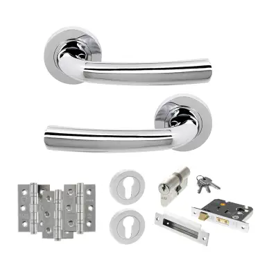 Click Here To Enlarge This Photo Of Atlantic - S21RPC STATUS Nevada Door Handle Pack - Polished Chrome