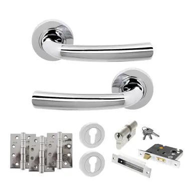 Click Here To Enlarge This Photo Of Atlantic - S21RPC STATUS Nevada Door Handle Pack - Polished Chrome