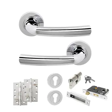 Click Here To Enlarge This Photo Of Atlantic - S21RPC STATUS Nevada Door Handle Pack - Polished Chrome