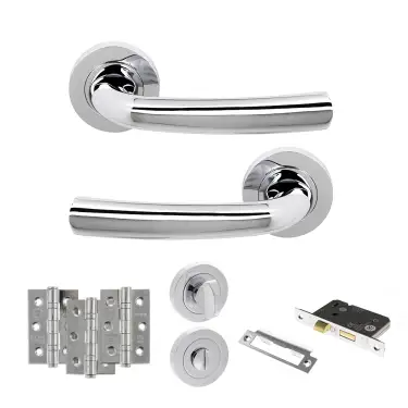 Click Here To Enlarge This Photo Of Atlantic - S21RPC STATUS Nevada Door Handle Pack - Polished Chrome
