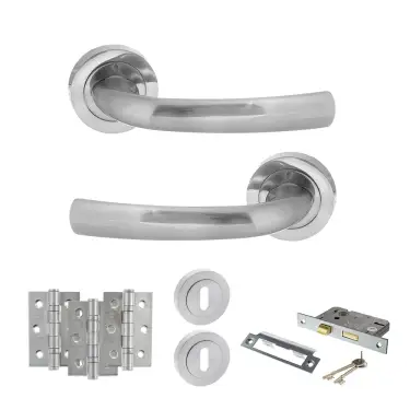 Click Here To Enlarge This Photo Of Atlantic - S21RSC STATUS Nevada Door Handle Pack - Satin Chrome