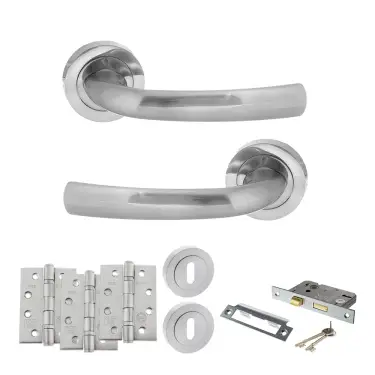 Click Here To Enlarge This Photo Of Atlantic - S21RSC STATUS Nevada Door Handle Pack - Satin Chrome