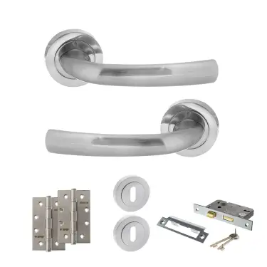 Click Here To Enlarge This Photo Of Atlantic - S21RSC STATUS Nevada Door Handle Pack - Satin Chrome