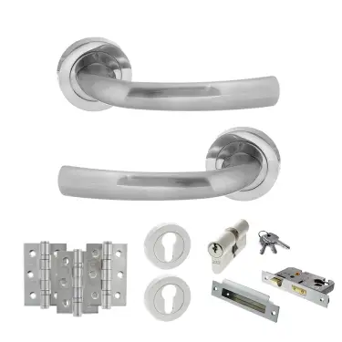 Click Here To Enlarge This Photo Of Atlantic - S21RSC STATUS Nevada Door Handle Pack - Satin Chrome