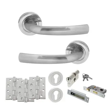 Click Here To Enlarge This Photo Of Atlantic - S21RSC STATUS Nevada Door Handle Pack - Satin Chrome