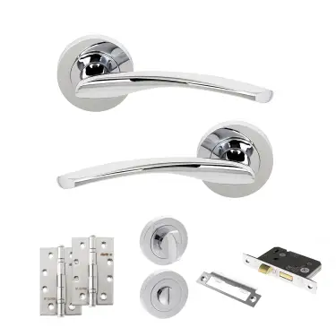 Click Here To Enlarge This Photo Of Atlantic - S22RPC STATUS Arizona Door Handle Pack - Polished Chrome