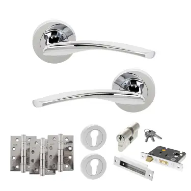 Click Here To Enlarge This Photo Of Atlantic - S22RPC STATUS Arizona Door Handle Pack - Polished Chrome