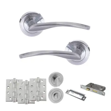 Click Here To Enlarge This Photo Of Atlantic - S22RSC STATUS Arizona Door Handle Pack - Satin Chrome