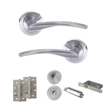 Click Here To Enlarge This Photo Of Atlantic - S22RSC STATUS Arizona Door Handle Pack - Satin Chrome