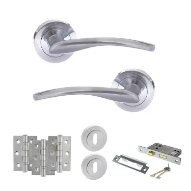 Click Here To Enlarge This Photo Of Atlantic - S22RSC STATUS Arizona Door Handle Pack - Satin Chrome