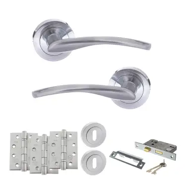 Click Here To Enlarge This Photo Of Atlantic - S22RSC STATUS Arizona Door Handle Pack - Satin Chrome