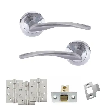 Click Here To Enlarge This Photo Of Atlantic - S22RSC STATUS Arizona Door Handle Pack - Satin Chrome