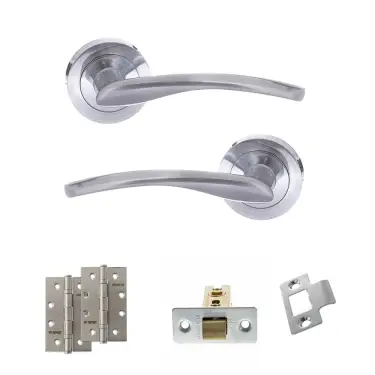 Click Here To Enlarge This Photo Of Atlantic - S22RSC STATUS Arizona Door Handle Pack - Satin Chrome