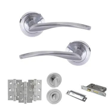 Click Here To Enlarge This Photo Of Atlantic - S22RSC STATUS Arizona Door Handle Pack - Satin Chrome