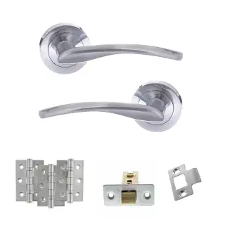 Atlantic - S22RSC STATUS Arizona Door Handle Pack - Satin Chrome