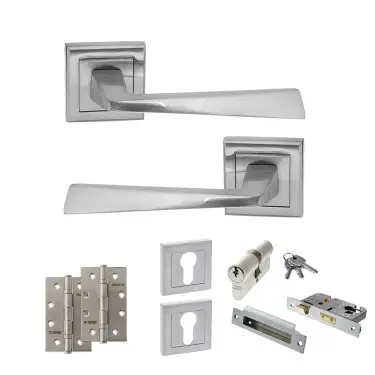 Click Here To Enlarge This Photo Of Atlantic - S23SSC STATUS California Door Handle Pack - Satin Chrome