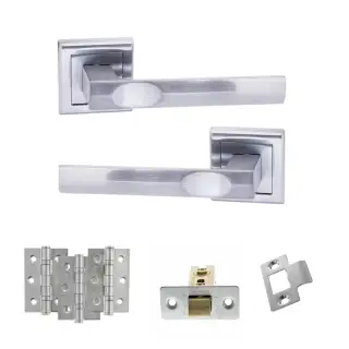 Atlantic - S24SSC STATUS Kansas Door Handle Pack - Satin Chrome
