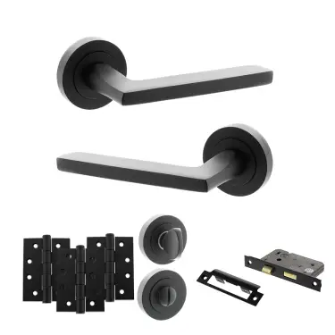 Click Here To Enlarge This Photo Of Atlantic - S26RMB STATUS Alaska Door Handle Pack - Matt Black