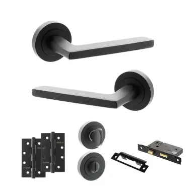Click Here To Enlarge This Photo Of Atlantic - S26RMB STATUS Alaska Door Handle Pack - Matt Black