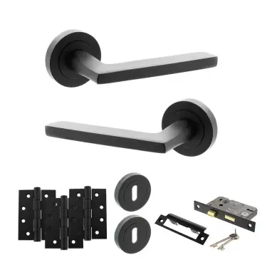 Click Here To Enlarge This Photo Of Atlantic - S26RMB STATUS Alaska Door Handle Pack - Matt Black