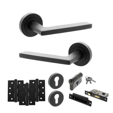 Click Here To Enlarge This Photo Of Atlantic - S26RMB STATUS Alaska Door Handle Pack - Matt Black