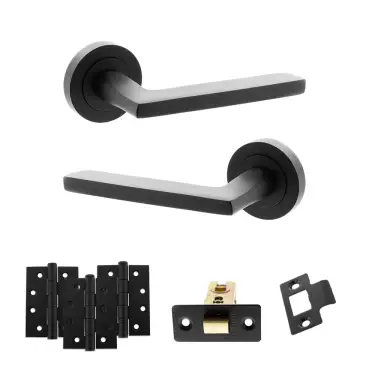 Click Here To Enlarge This Photo Of Atlantic - S26RMB STATUS Alaska Door Handle Pack - Matt Black