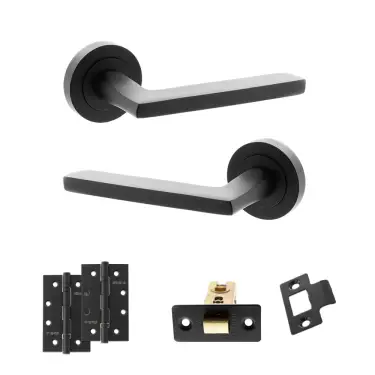 Click Here To Enlarge This Photo Of Atlantic - S26RMB STATUS Alaska Door Handle Pack - Matt Black