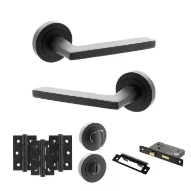 Click Here To Enlarge This Photo Of Atlantic - S26RMB STATUS Alaska Door Handle Pack - Matt Black