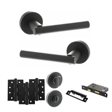 Click Here To Enlarge This Photo Of Atlantic - S28RMB STATUS Nebraska Door Handle Pack - Matt Black