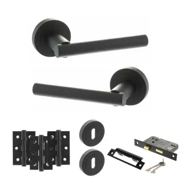 Click Here To Enlarge This Photo Of Atlantic - S28RMB STATUS Nebraska Door Handle Pack - Matt Black