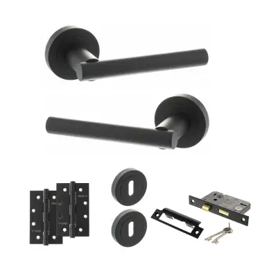 Click Here To Enlarge This Photo Of Atlantic - S28RMB STATUS Nebraska Door Handle Pack - Matt Black