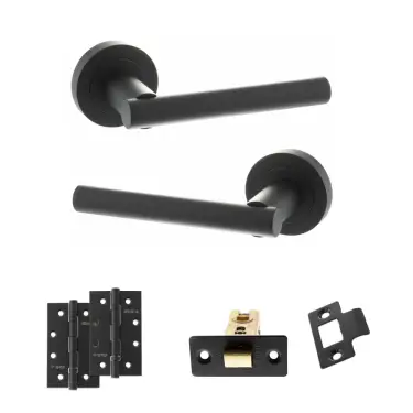 Click Here To Enlarge This Photo Of Atlantic - S28RMB STATUS Nebraska Door Handle Pack - Matt Black