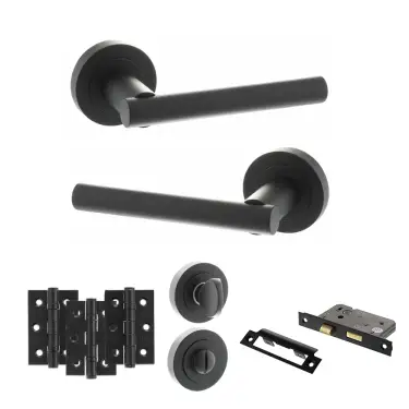 Click Here To Enlarge This Photo Of Atlantic - S28RMB STATUS Nebraska Door Handle Pack - Matt Black