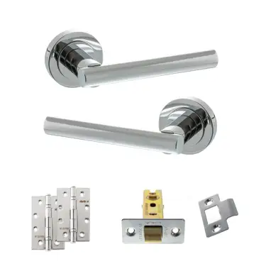 Click Here To Enlarge This Photo Of Atlantic - S28RPC STATUS Nebraska Door Handle Pack - Polished Chrome