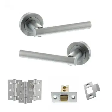 Click Here To Enlarge This Photo Of Atlantic - S28RSC STATUS Nebraska Door Handle Pack - Satin Chrome