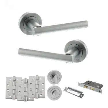 Click Here To Enlarge This Photo Of Atlantic - S28RSC STATUS Nebraska Door Handle Pack - Satin Chrome