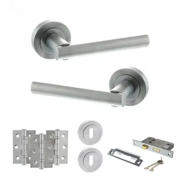 Click Here To Enlarge This Photo Of Atlantic - S28RSC STATUS Nebraska Door Handle Pack - Satin Chrome