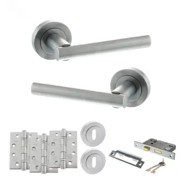 Click Here To Enlarge This Photo Of Atlantic - S28RSC STATUS Nebraska Door Handle Pack - Satin Chrome