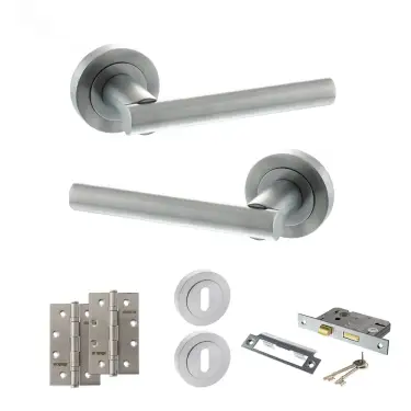 Click Here To Enlarge This Photo Of Atlantic - S28RSC STATUS Nebraska Door Handle Pack - Satin Chrome