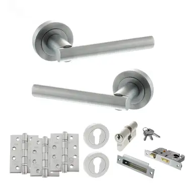 Click Here To Enlarge This Photo Of Atlantic - S28RSC STATUS Nebraska Door Handle Pack - Satin Chrome