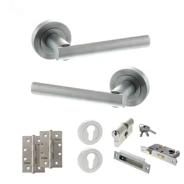Click Here To Enlarge This Photo Of Atlantic - S28RSC STATUS Nebraska Door Handle Pack - Satin Chrome