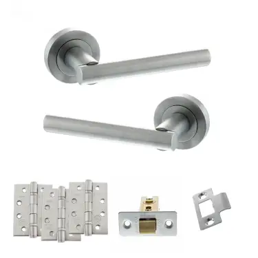 Click Here To Enlarge This Photo Of Atlantic - S28RSC STATUS Nebraska Door Handle Pack - Satin Chrome