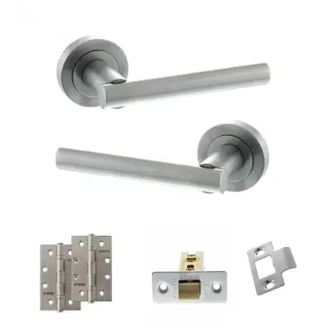 Click Here To Enlarge This Photo Of Atlantic - S28RSC STATUS Nebraska Door Handle Pack - Satin Chrome