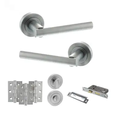 Click Here To Enlarge This Photo Of Atlantic - S28RSC STATUS Nebraska Door Handle Pack - Satin Chrome