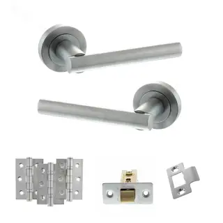 Atlantic - S28RSC STATUS Nebraska Door Handle Pack - Satin Chrome