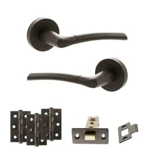 Atlantic - S33RUDB STATUS Indiana Door Handle Pack - Urban Dark Bronze